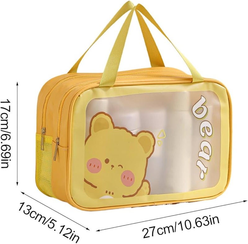 Travel Toiletry Bag Multiple Compartments Organizer Portable Shampoo Skincare Storage Color B - Image 2